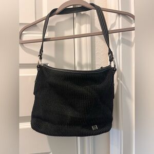 The Sak Black Knit Shoulder Bag